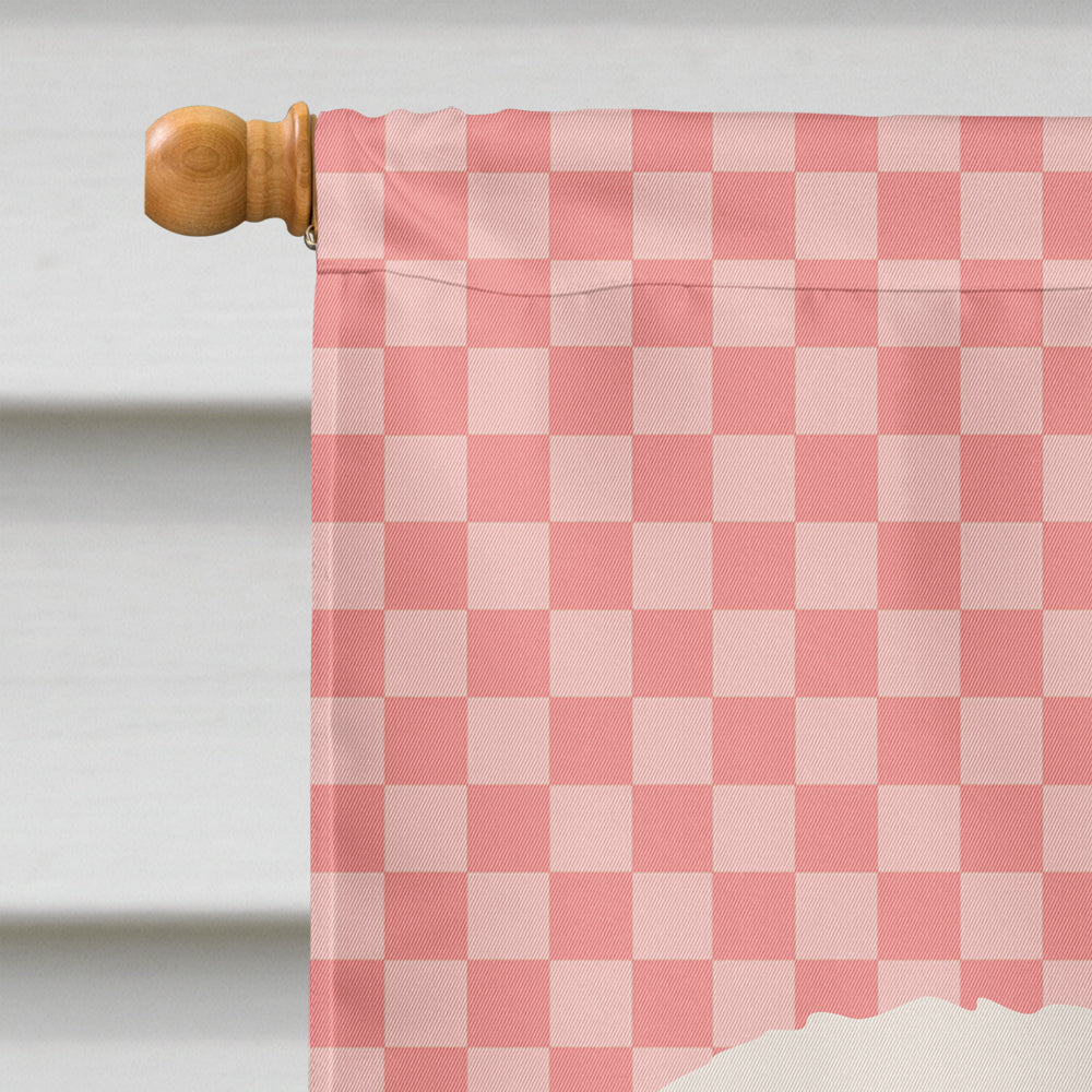 Jacob Sheep Pink Check Flag Canvas House Size BB7975CHF