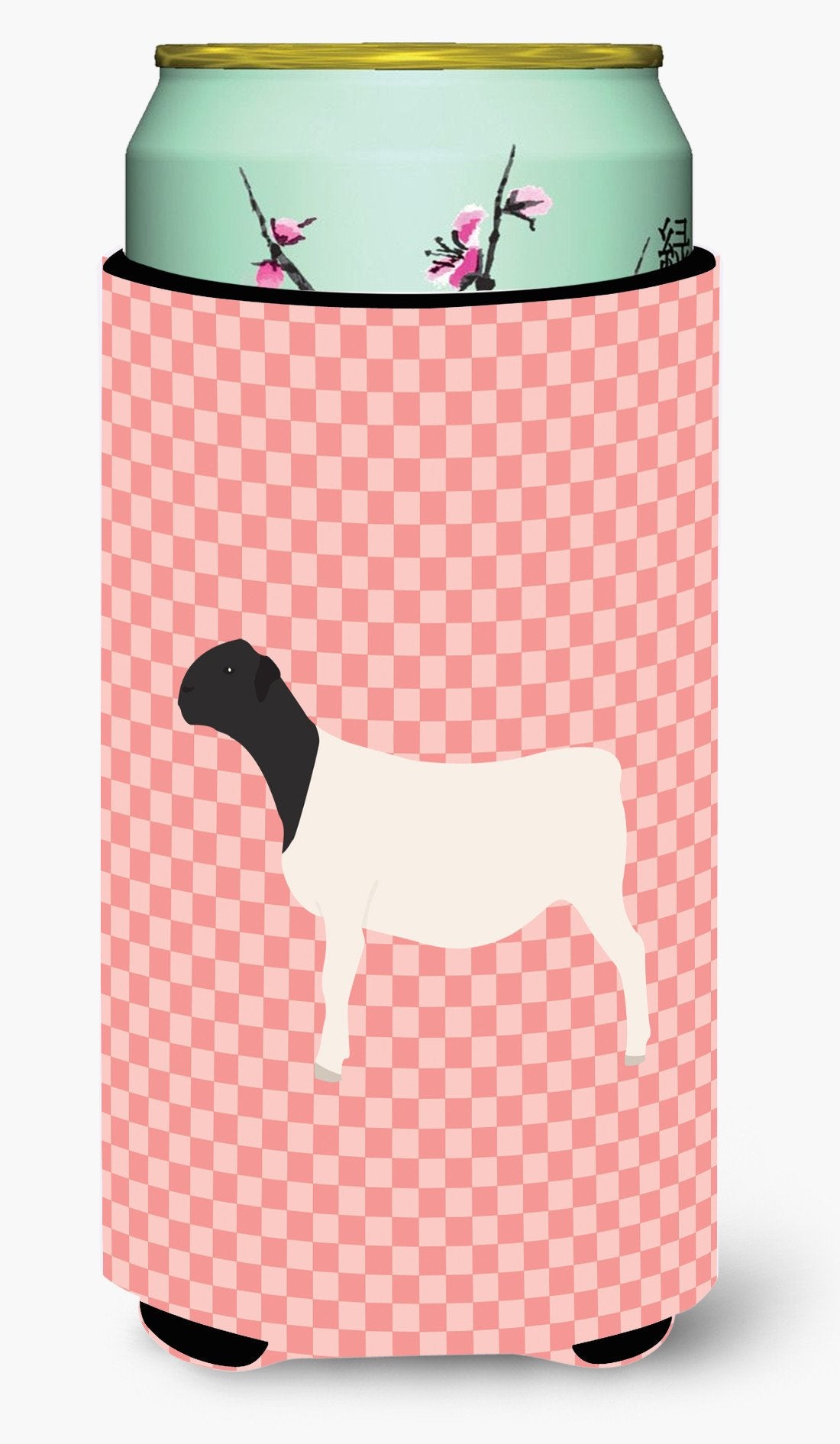 Dorper Sheep Pink Check Tall Boy Beverage Insulator Hugger BB7978TBC by Caroline&#39;s Treasures
