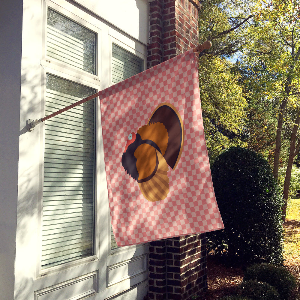 Bronze Turkey Pink Check Flag Canvas House Size BB7986CHF  the-store.com.