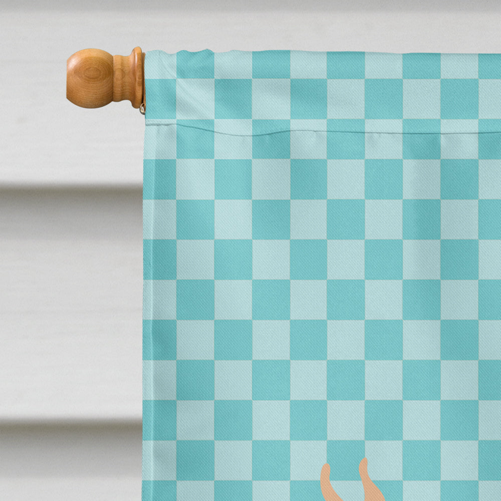 Guernsey Cow Blue Check Flag Canvas House Size BB7995CHF