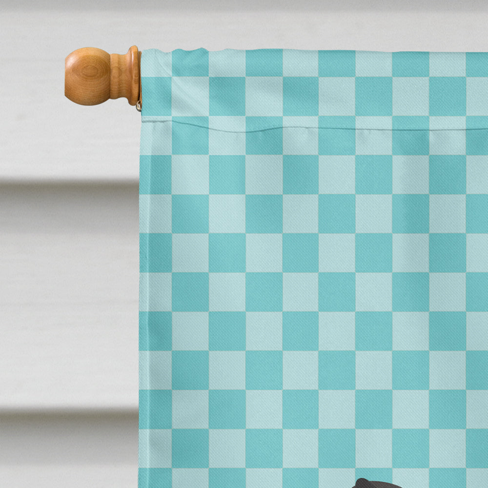 Holstein Cow Blue Check Flag Canvas House Size BB7996CHF  the-store.com.