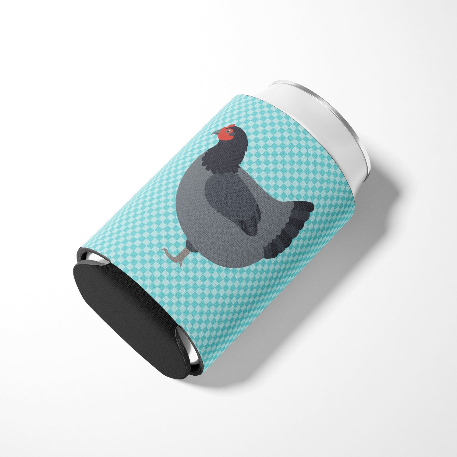 Jersey Giant Chicken Blue Check Can or Bottle Hugger BB8009CC  the-store.com.