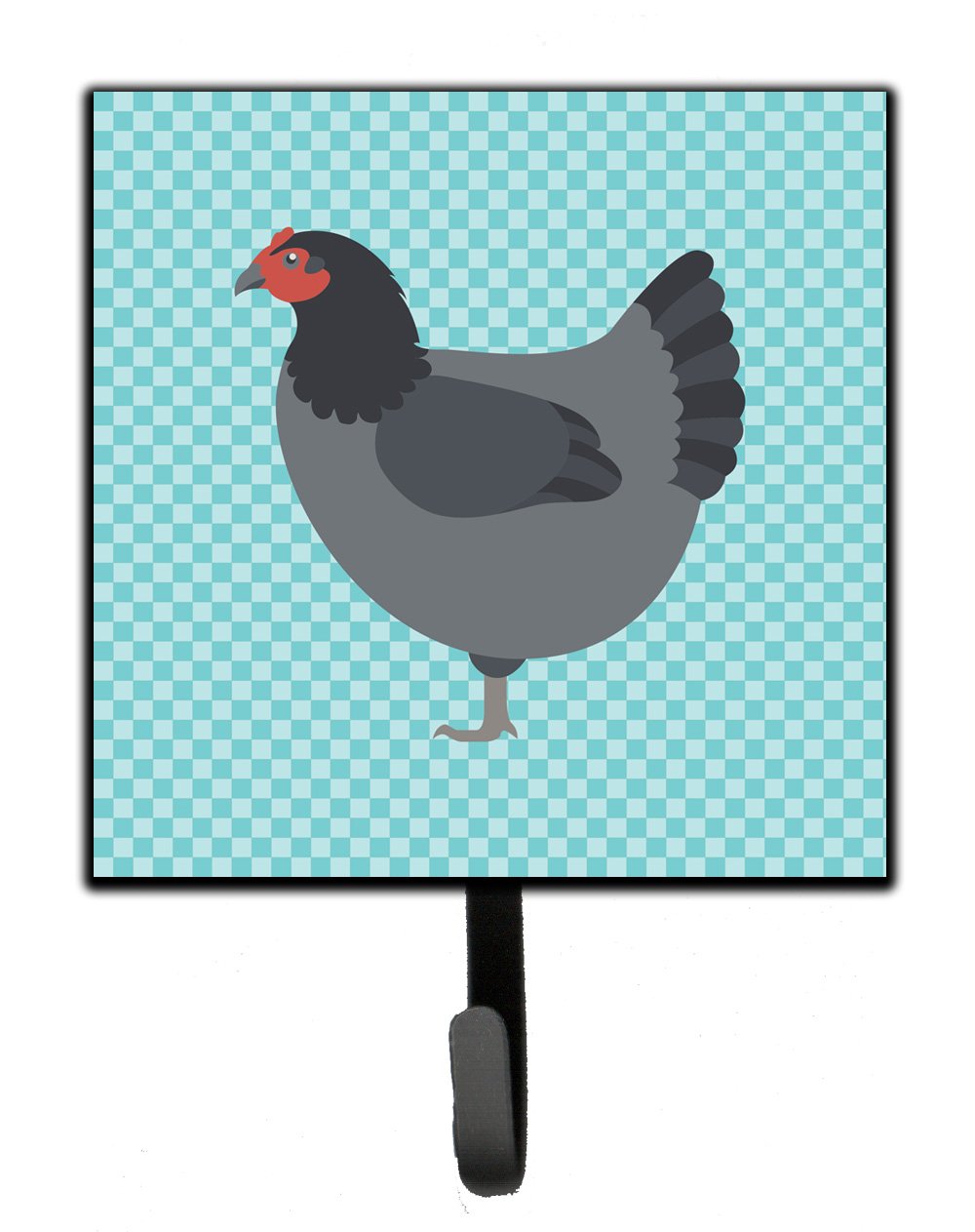 Jersey Giant Chicken Blue Check Leash or Key Holder by Caroline's Treasures