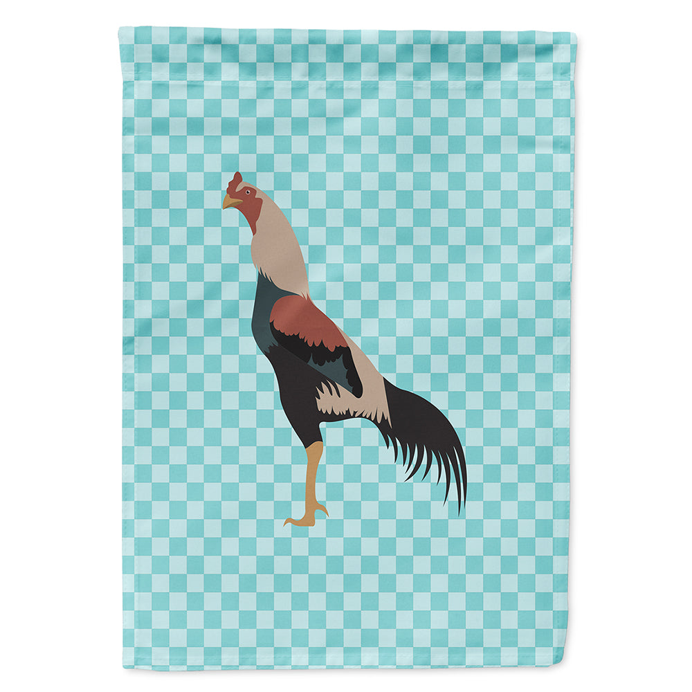 Kulang Chicken Blue Check Flag Canvas House Size BB8012CHF  the-store.com.