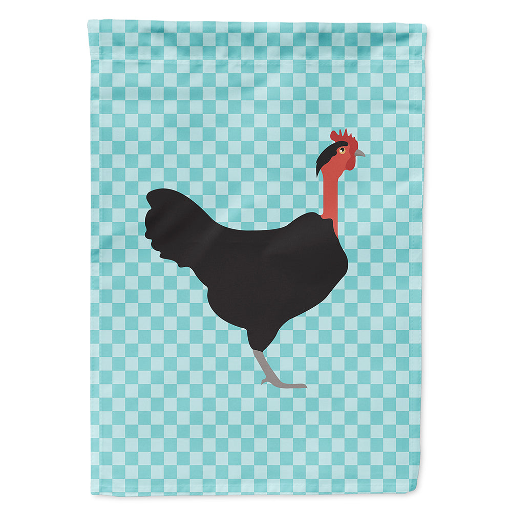 Naked Neck Chicken Blue Check Flag Canvas House Size BB8013CHF  the-store.com.