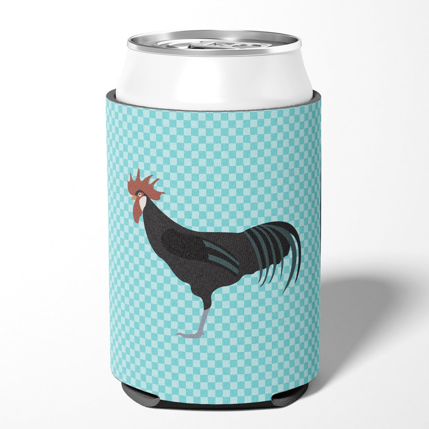 Minorca Ctalalan Chicken Blue Check Can or Bottle Hugger BB8015CC  the-store.com.