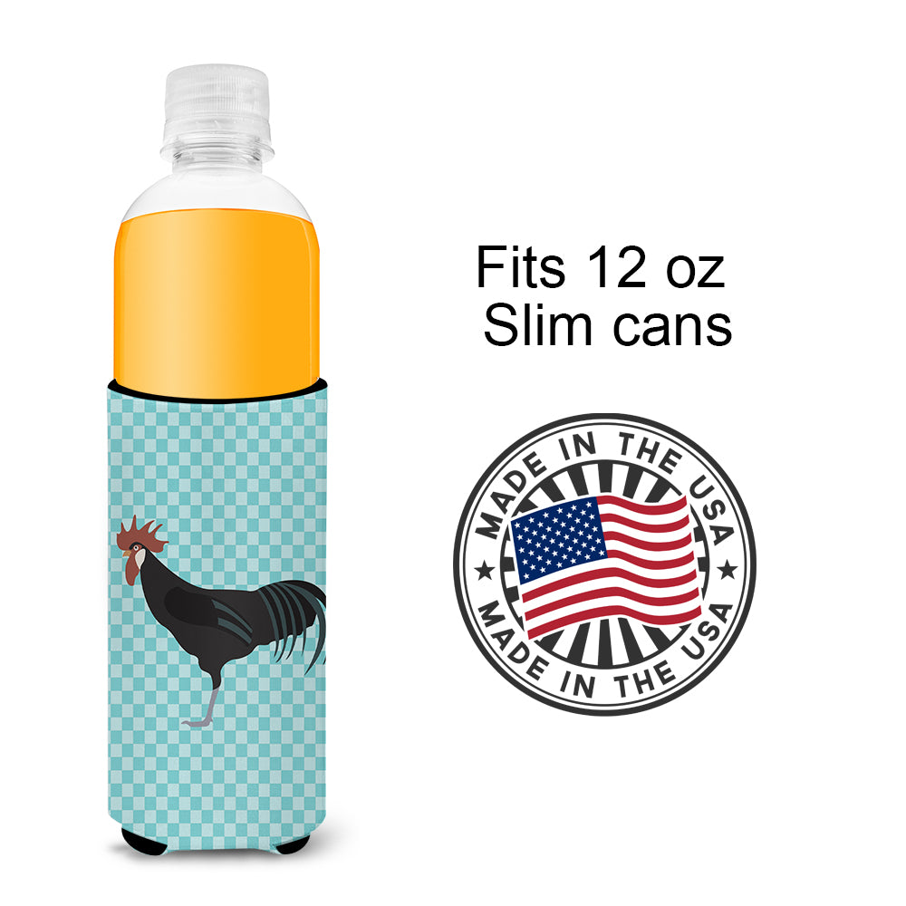 Minorca Ctalalan Chicken Blue Check  Ultra Hugger for slim cans