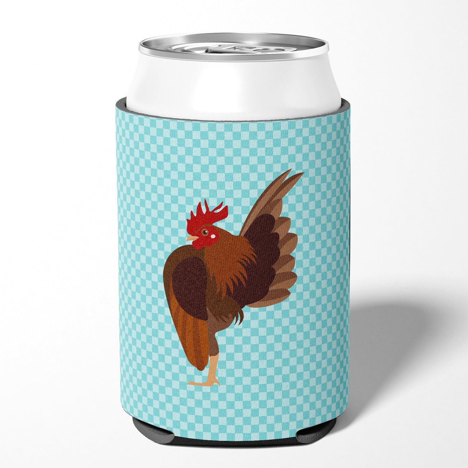 Malaysian Serama Chicken Blue Check Can or Bottle Hugger BB8016CC  the-store.com.