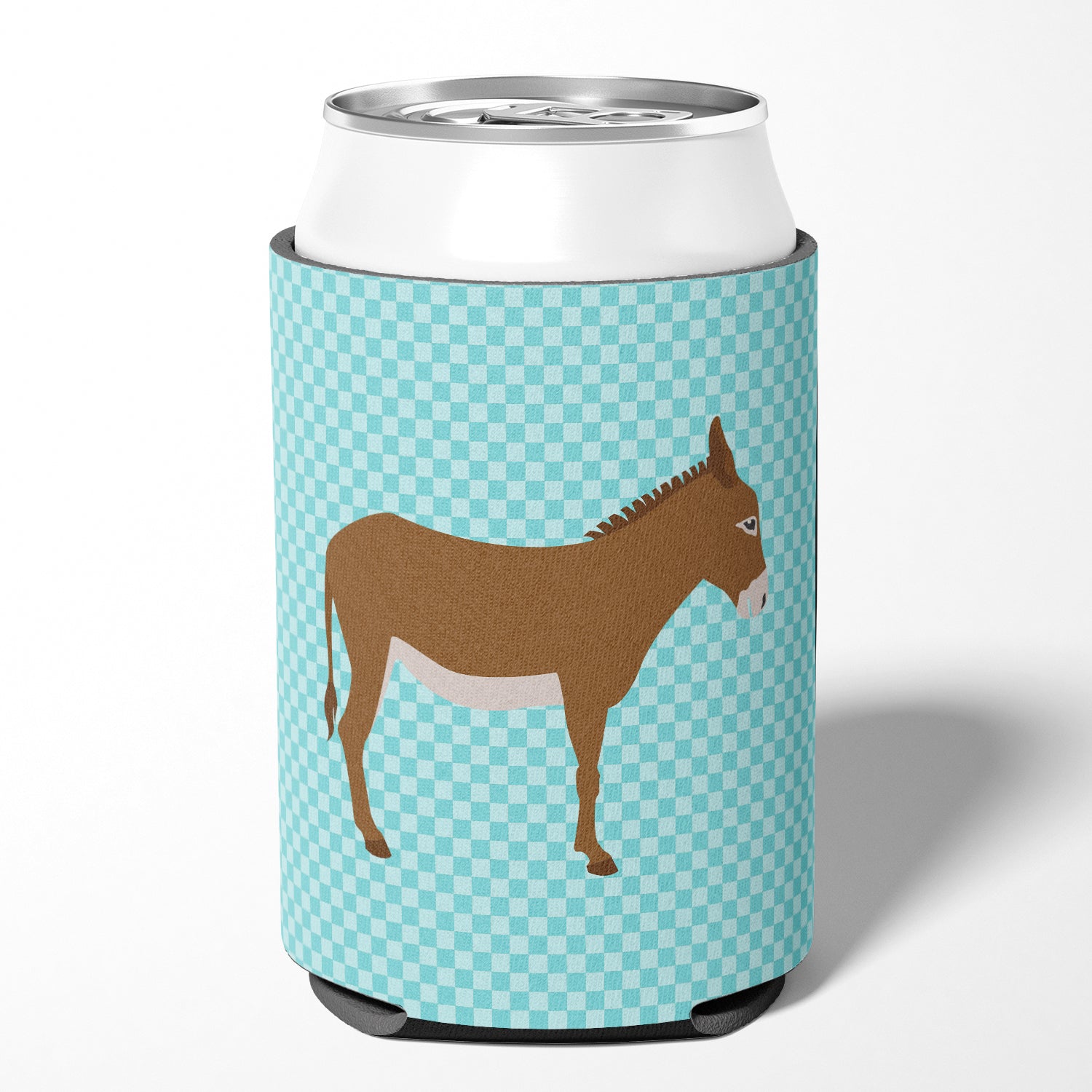 Cotentin Donkey Blue Check Can or Bottle Hugger BB8023CC  the-store.com.