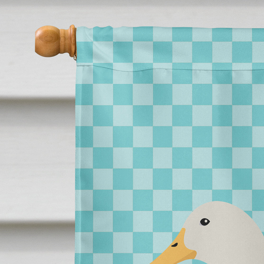 American Pekin Duck Blue Check Flag Canvas House Size BB8034CHF  the-store.com.