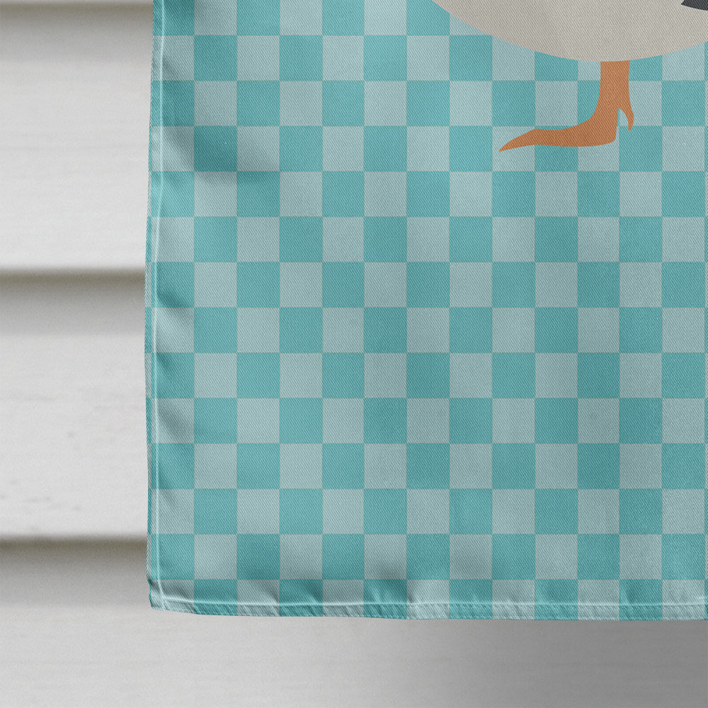 Muscovy Duck Blue Check Flag Canvas House Size BB8038CHF  the-store.com.
