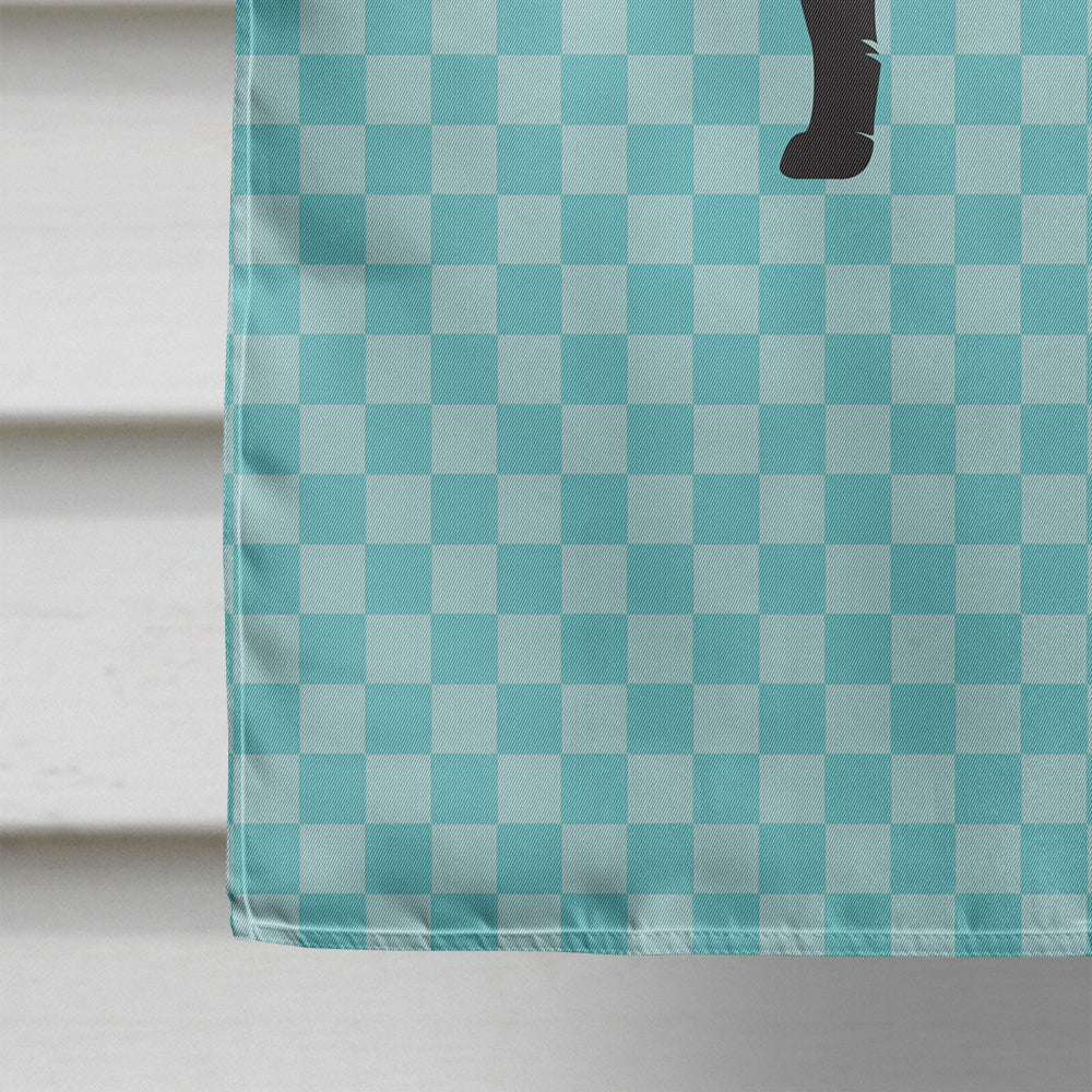 Silver Fox Blue Check Flag Canvas House Size BB8045CHF  the-store.com.
