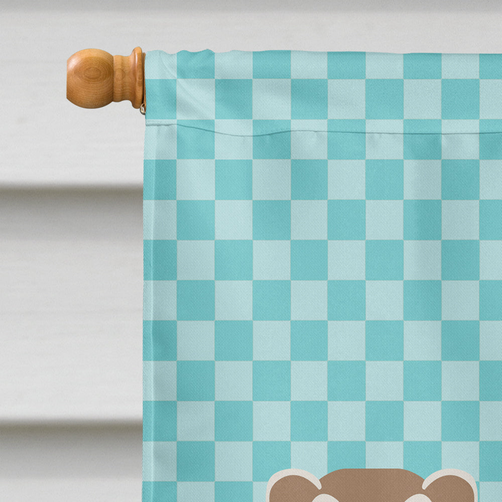 Ferret Blue Check Flag Canvas House Size BB8052CHF  the-store.com.