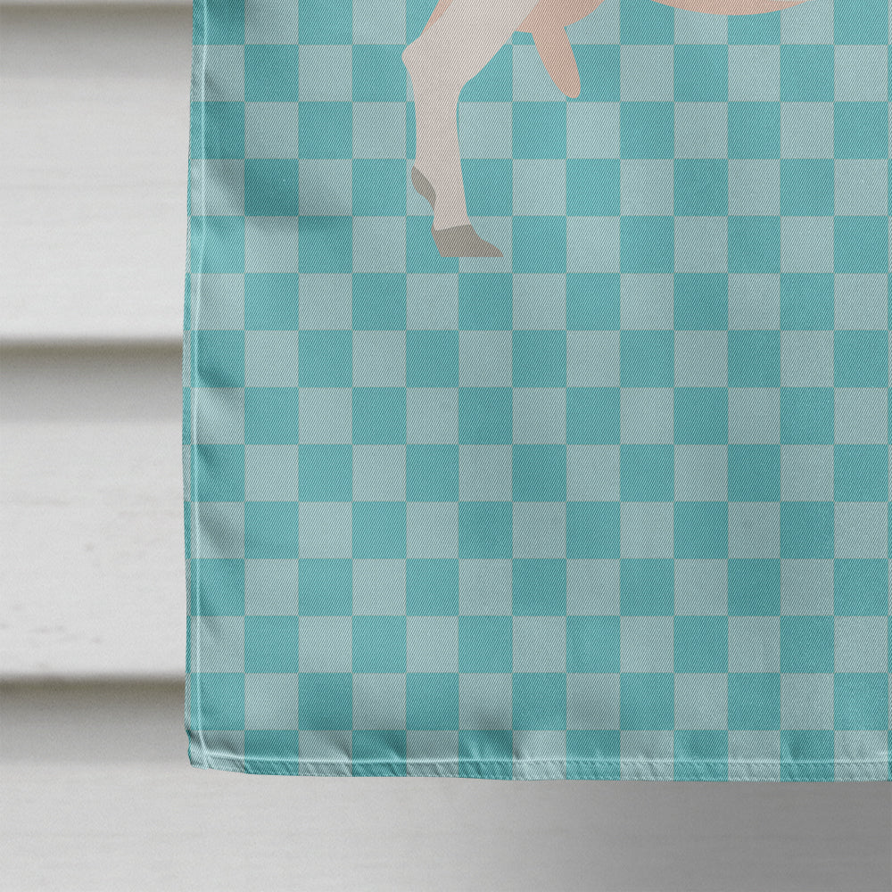 Saanen Goat Blue Check Flag Canvas House Size BB8063CHF  the-store.com.