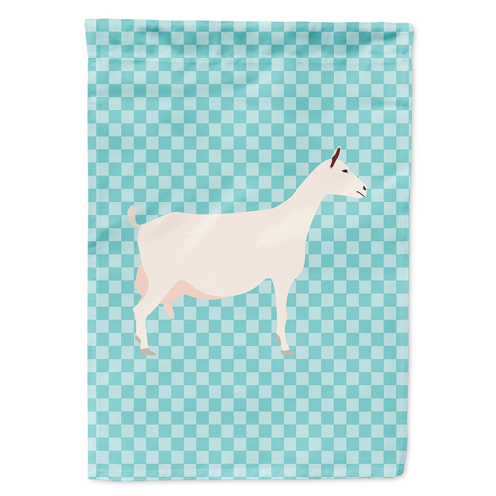 Saanen Goat Blue Check Flag Canvas House Size BB8063CHF  the-store.com.