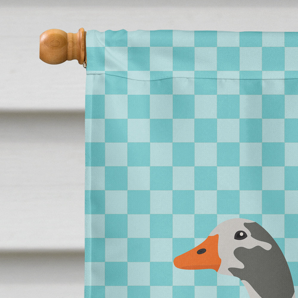 West of England Goose Blue Check Flag Canvas House Size BB8069CHF  the-store.com.