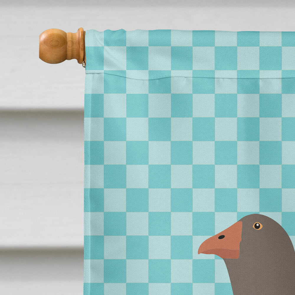 Toulouse Goose Blue Check Flag Canvas House Size BB8071CHF  the-store.com.