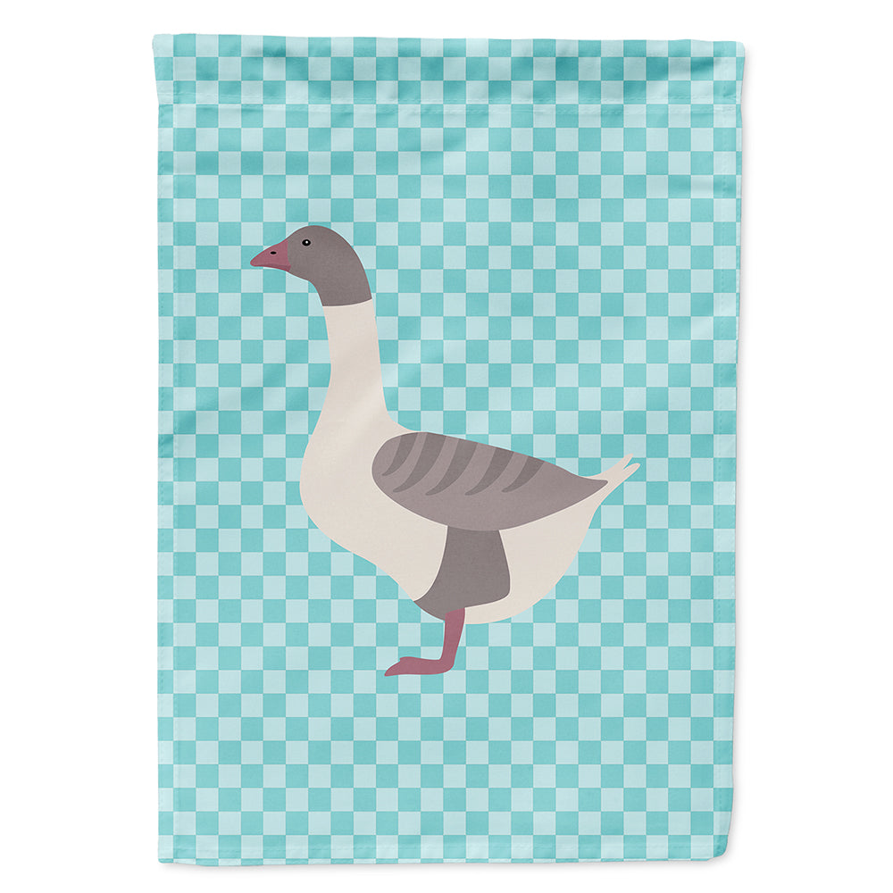 Buff Grey Back Goose Blue Check Flag Canvas House Size BB8075CHF