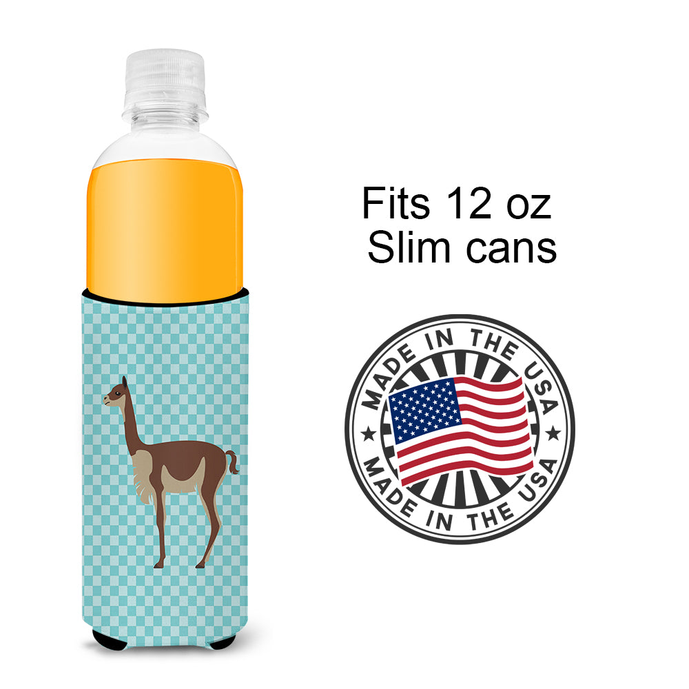 Vicugna or Vicuna Blue Check  Ultra Hugger for slim cans  the-store.com.
