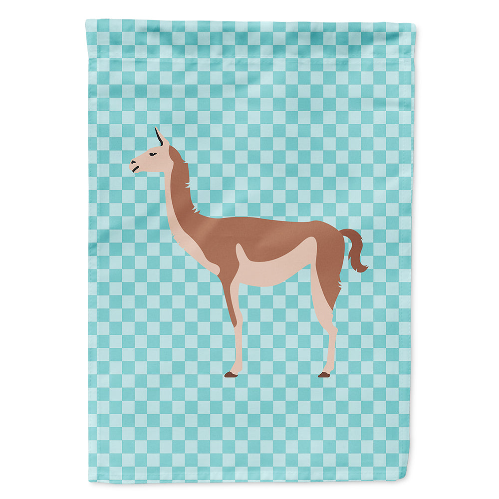 Guanaco Blue Check Flag Canvas House Size BB8095CHF  the-store.com.