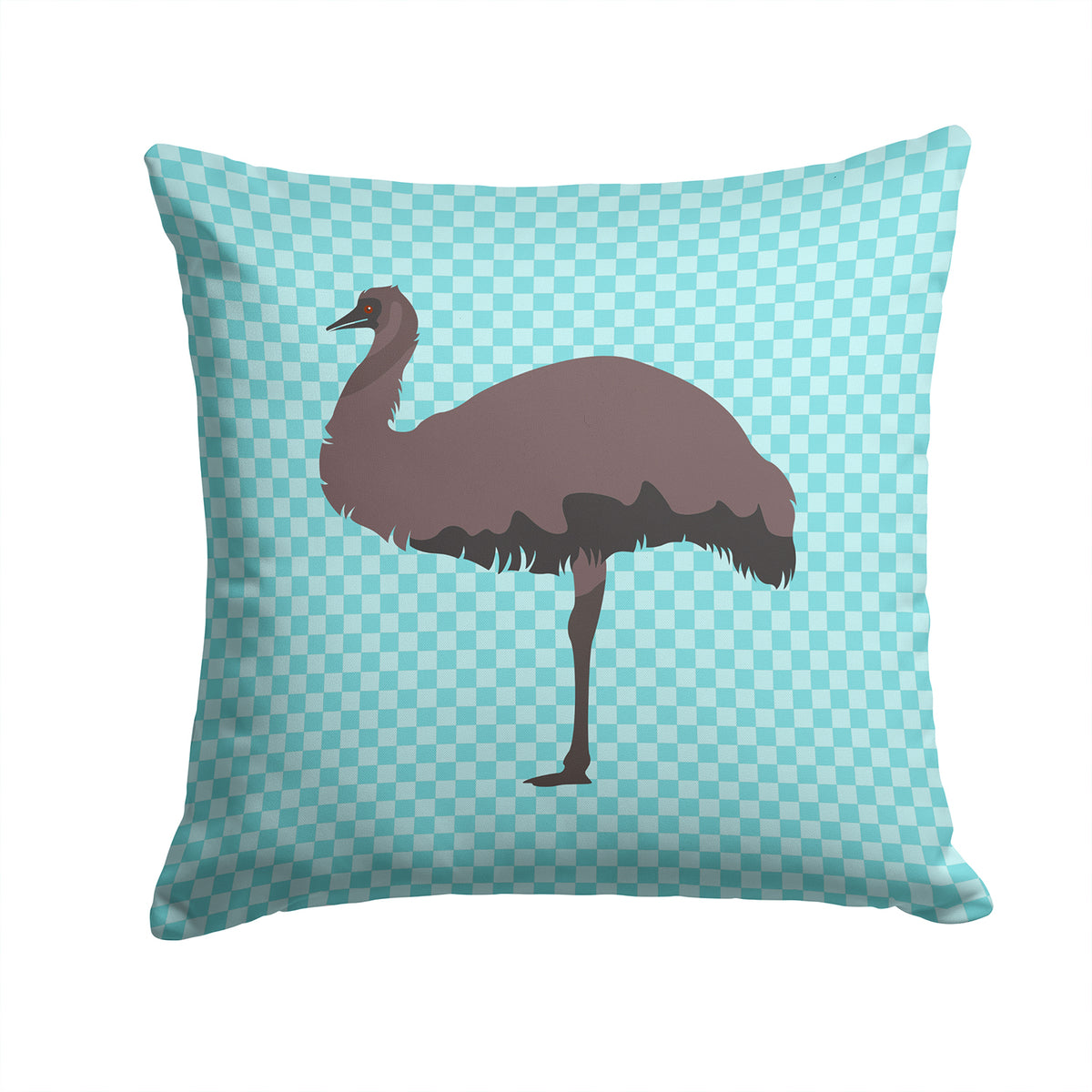 Emu Blue Check Fabric Decorative Pillow BB8096PW1414 - the-store.com