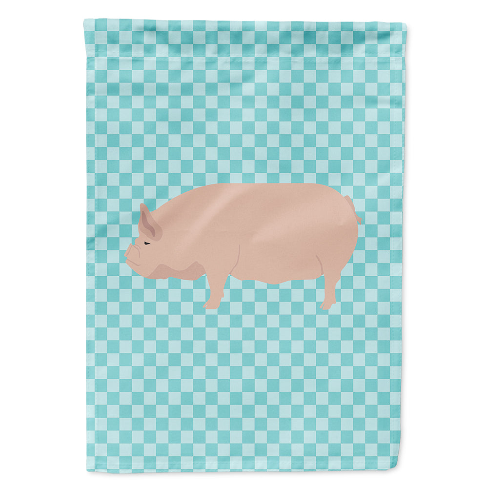 Welsh Pig Blue Check Flag Canvas House Size BB8111CHF  the-store.com.