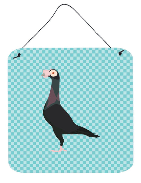 English Carrier Pigeon Blue Check Wall or Door Hanging Prints BB8119DS66 by Caroline's Treasures