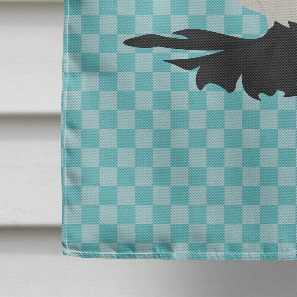 Saxon Fairy Swallow Pigeon Blue Check Flag Canvas House Size BB8120CHF