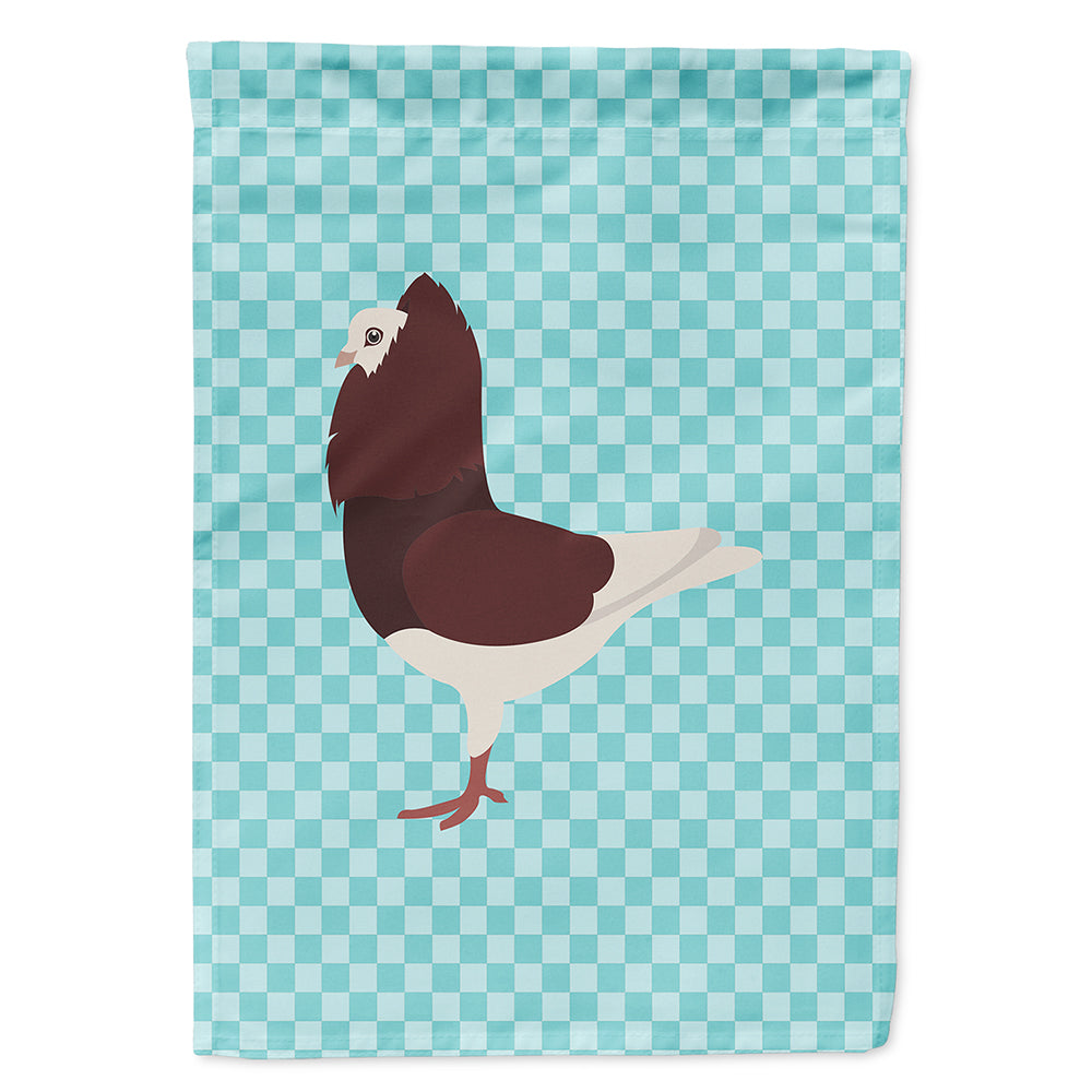 Capuchin Red Pigeon Blue Check Flag Canvas House Size BB8122CHF  the-store.com.