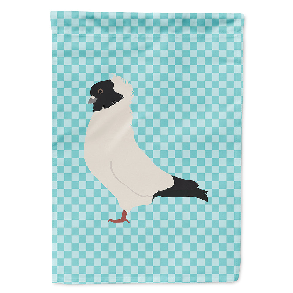 Nun Pigeon Blue Check Flag Canvas House Size BB8126CHF