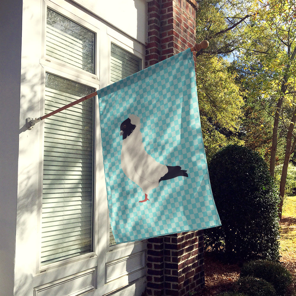 Nun Pigeon Blue Check Flag Canvas House Size BB8126CHF