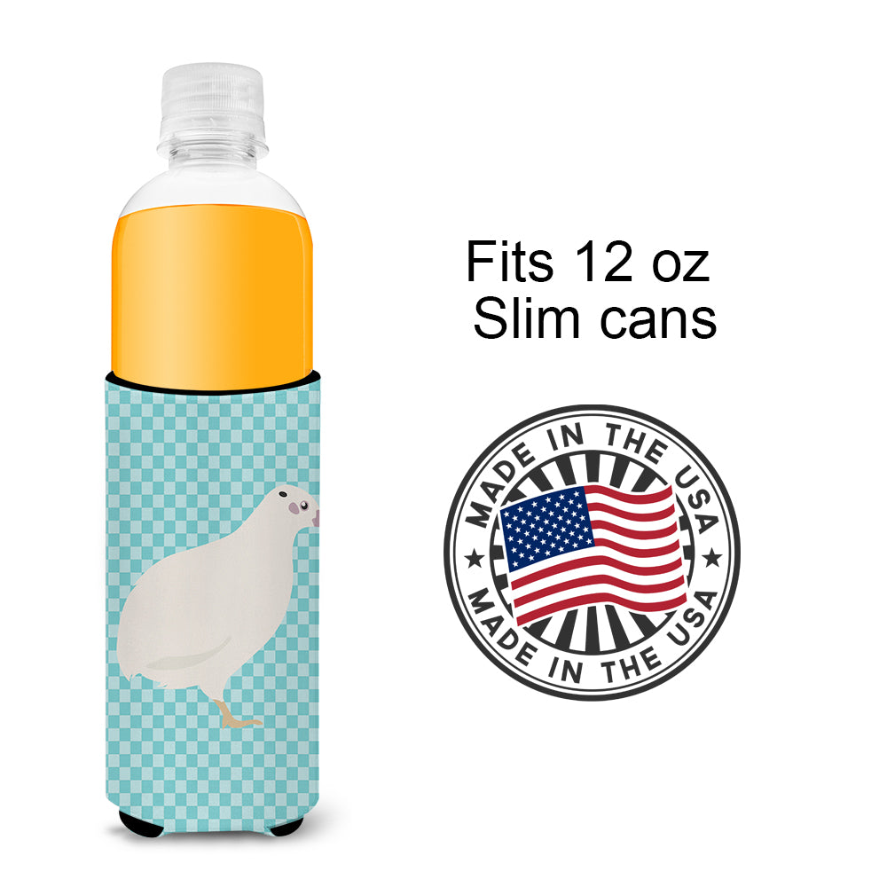 Texas Quail Blue Check  Ultra Hugger for slim cans