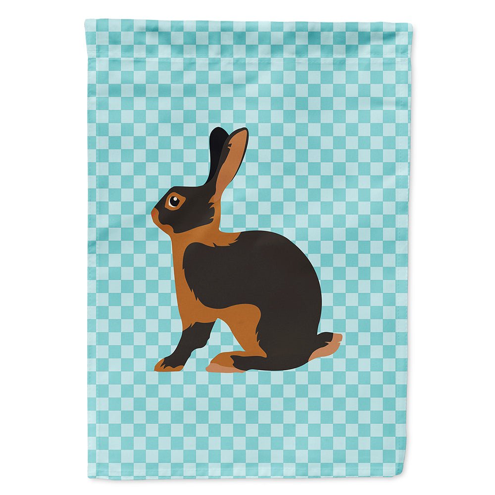 Tan Rabbit Blue Check Flag Canvas House Size BB8137CHF  the-store.com.