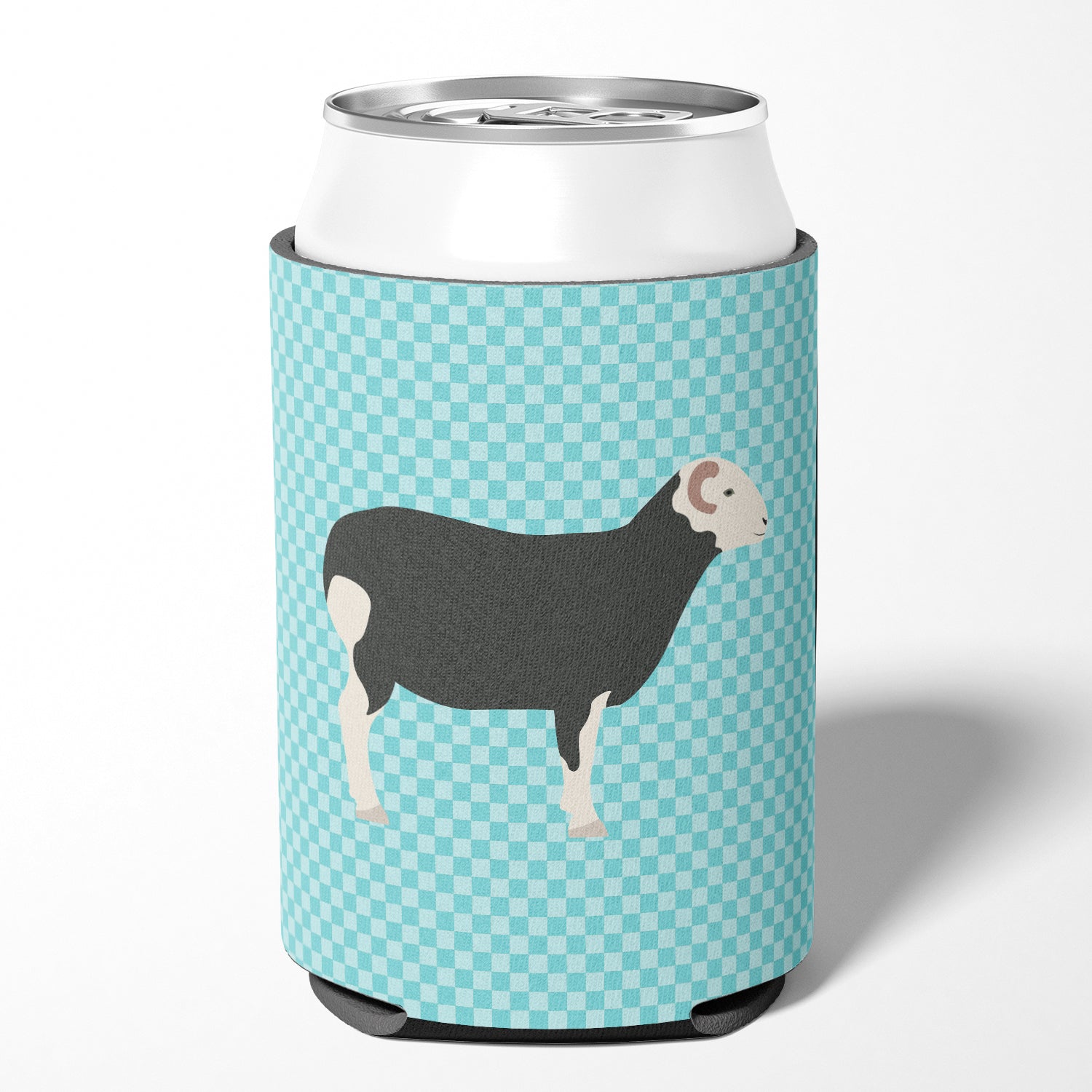 Herwick Sheep Blue Check Can or Bottle Hugger BB8144CC  the-store.com.