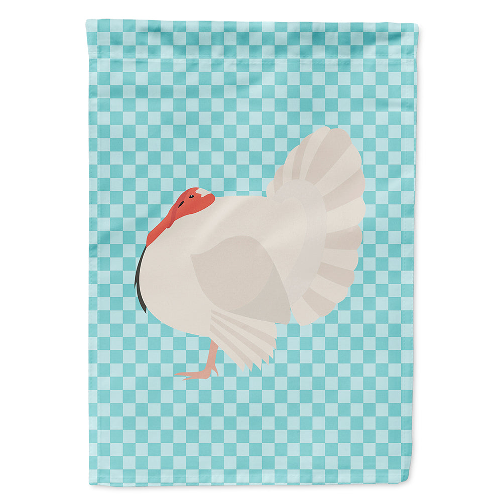 White Holland Turkey Blue Check Flag Canvas House Size BB8157CHF  the-store.com.