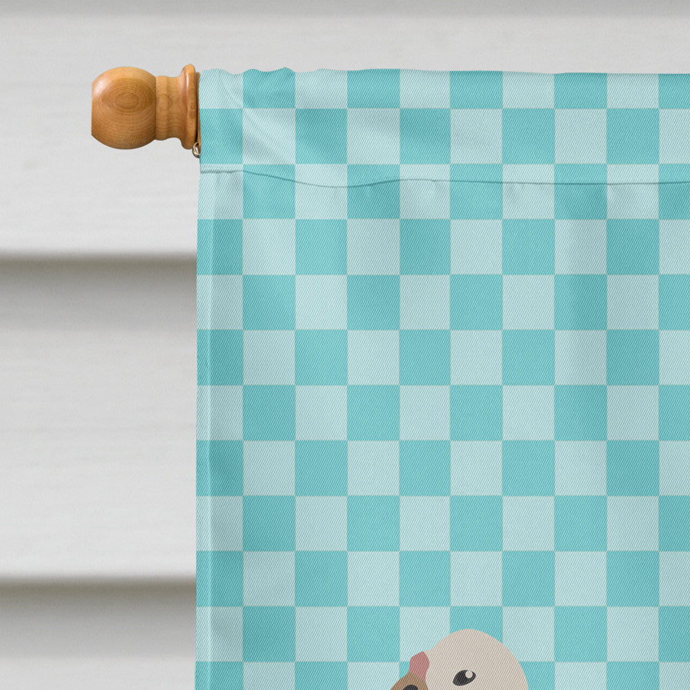 Jersey Buff Turkey Hen Blue Check Flag Canvas House Size BB8158CHF  the-store.com.