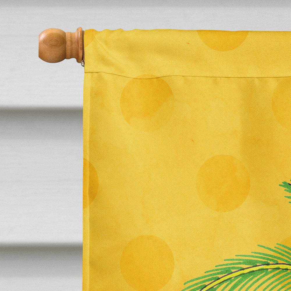Palm Tree Yellow Polkadot Flag Canvas House Size BB8167CHF  the-store.com.