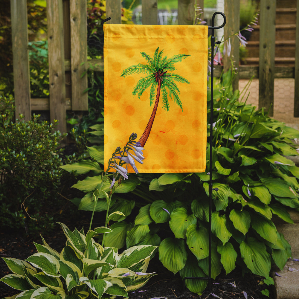 Palm Tree Yellow Polkadot Flag Garden Size BB8167GF