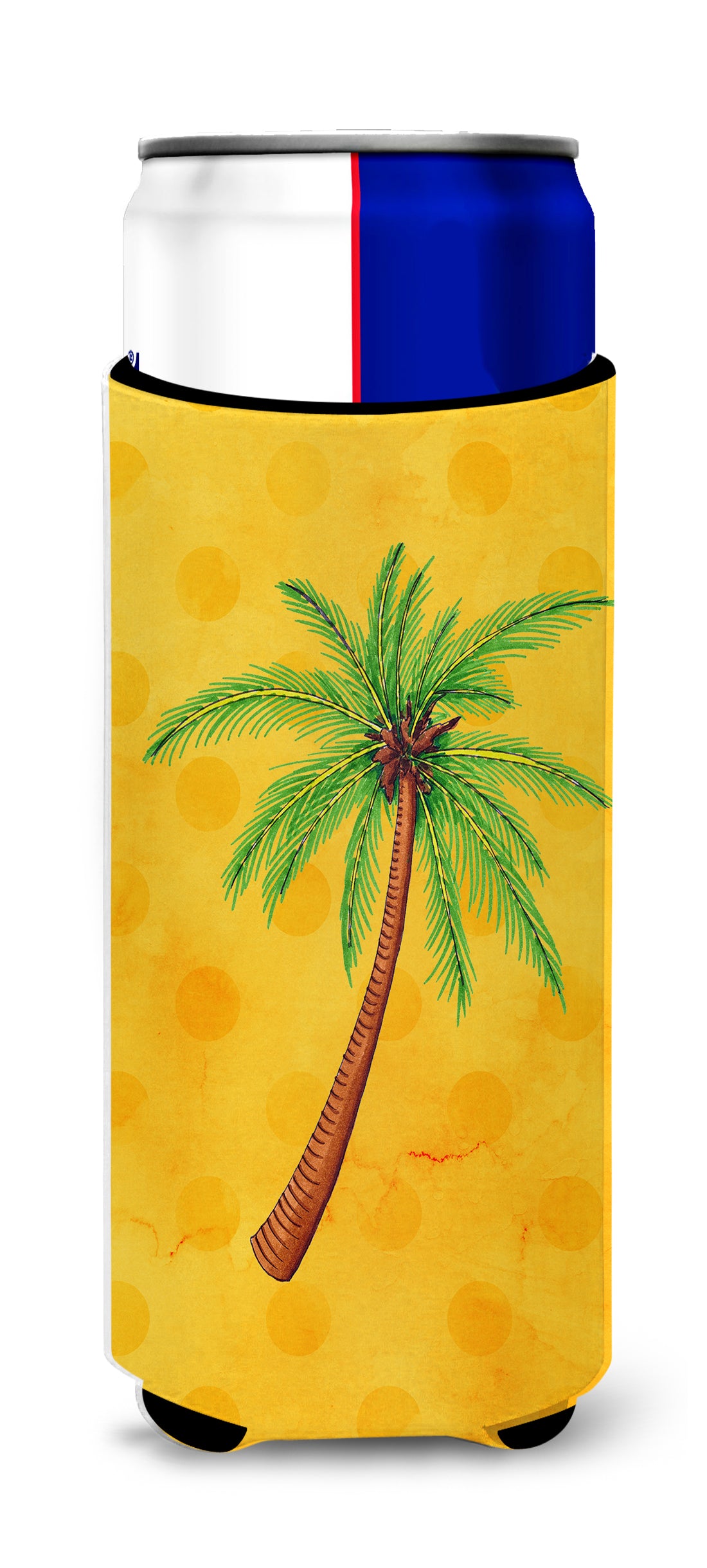 Palm Tree Yellow Polkadot  Ultra Hugger for slim cans BB8167MUK