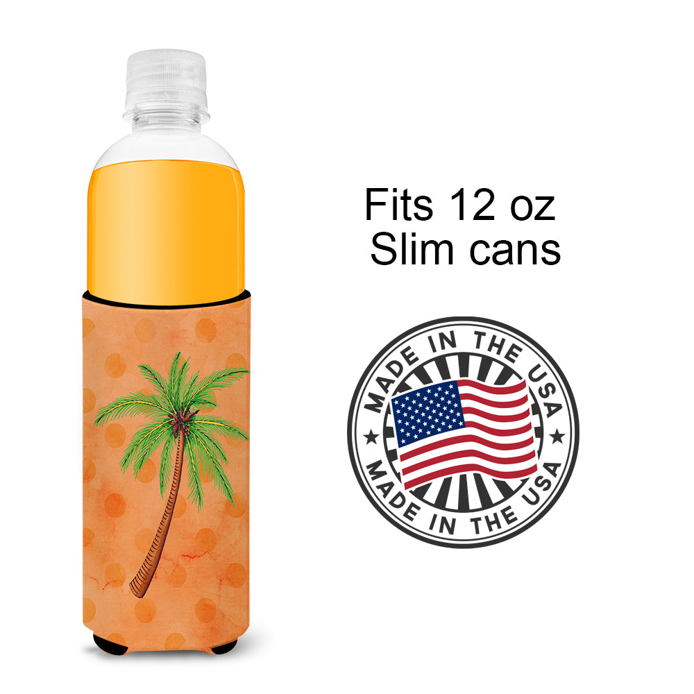 Palm Tree Orange Polkadot  Ultra Hugger for slim cans BB8168MUK