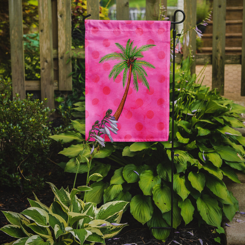 Palm Tree Pink Polkadot Flag Garden Size BB8169GF