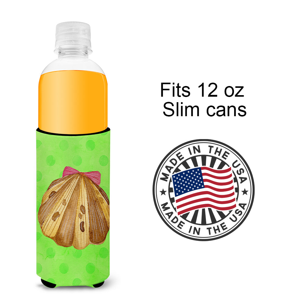 Sea Shell Green Polkadot  Ultra Hugger for slim cans BB8170MUK  the-store.com.