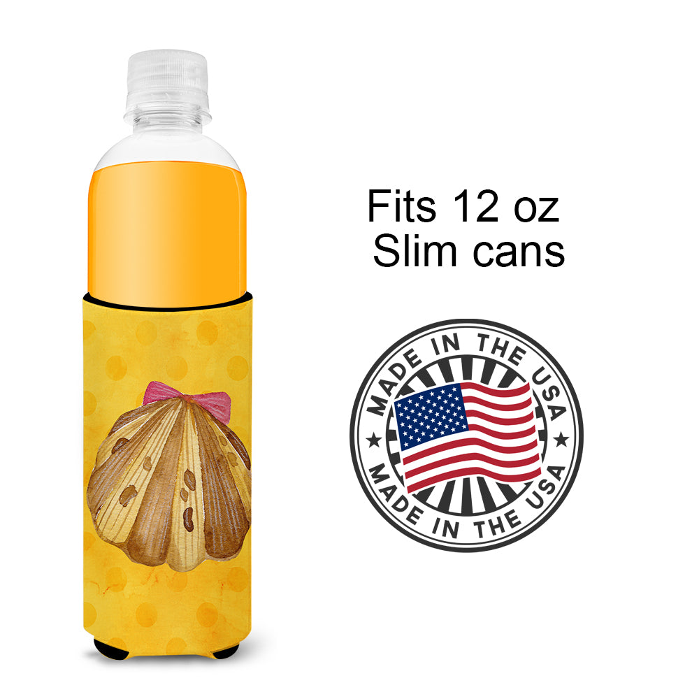 Sea Shell Yellow Polkadot  Ultra Hugger for slim cans BB8172MUK