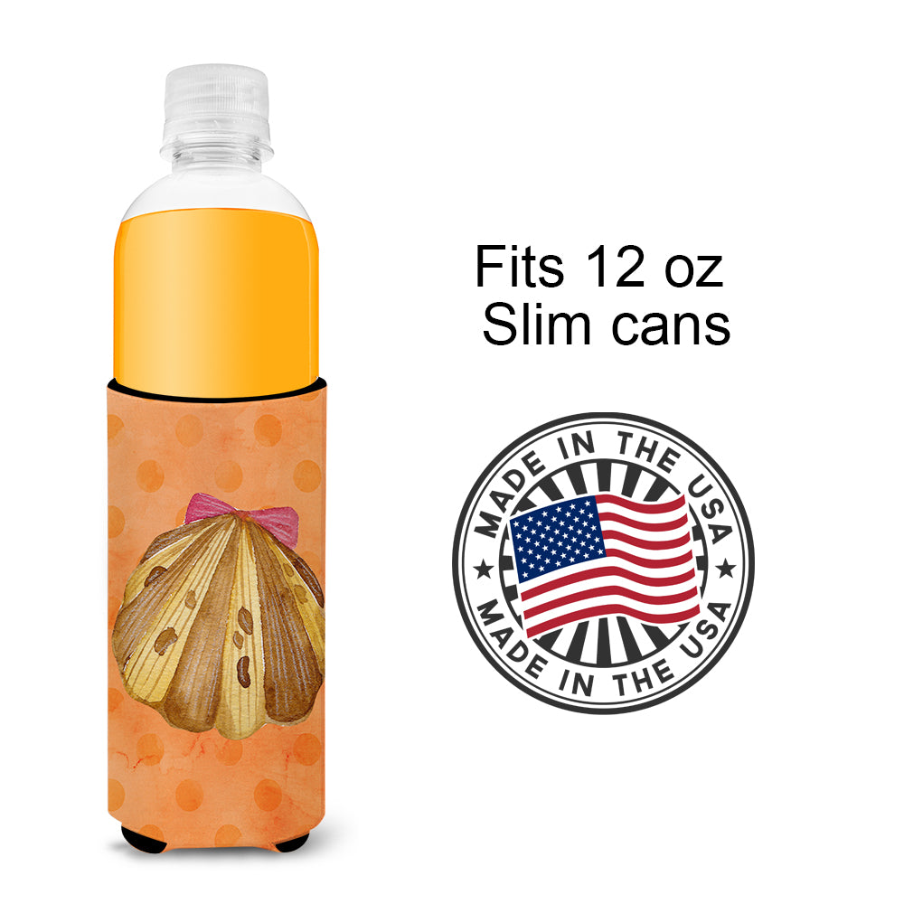 Sea Shell Orange Polkadot  Ultra Hugger for slim cans BB8173MUK