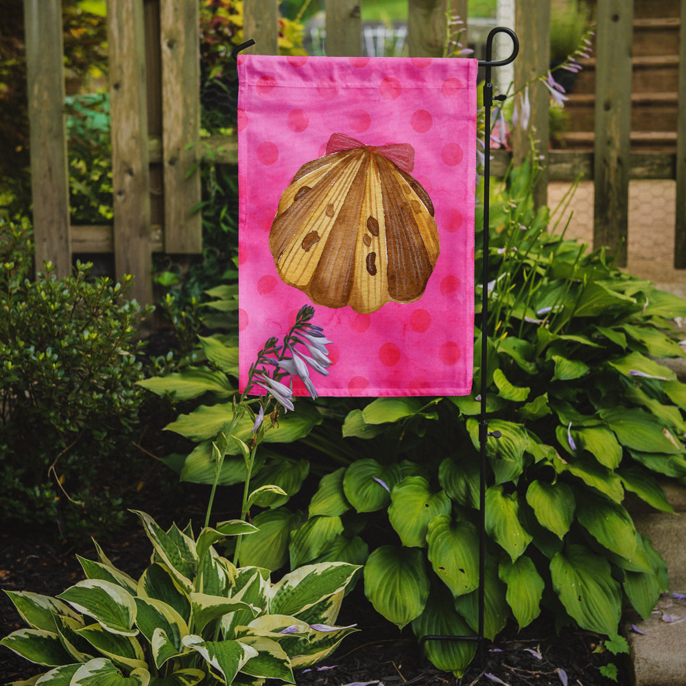 Sea Shell Pink Polkadot Flag Garden Size BB8174GF