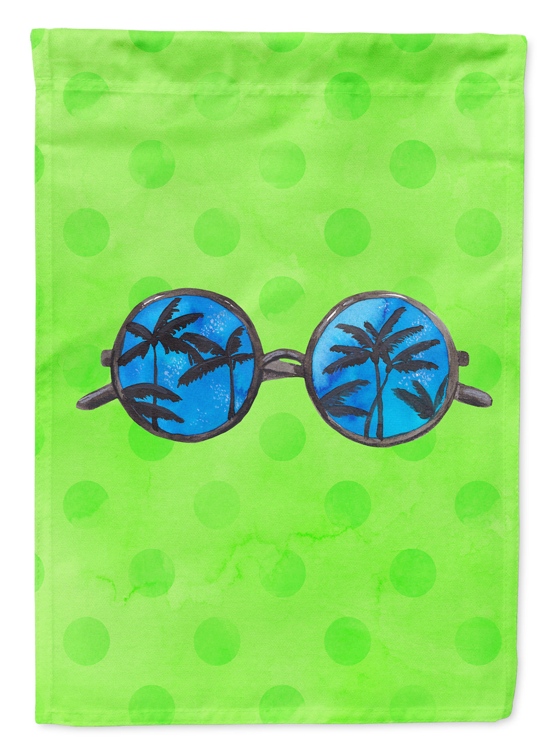 Sunglasses Green Polkadot Flag Garden Size BB8175GF