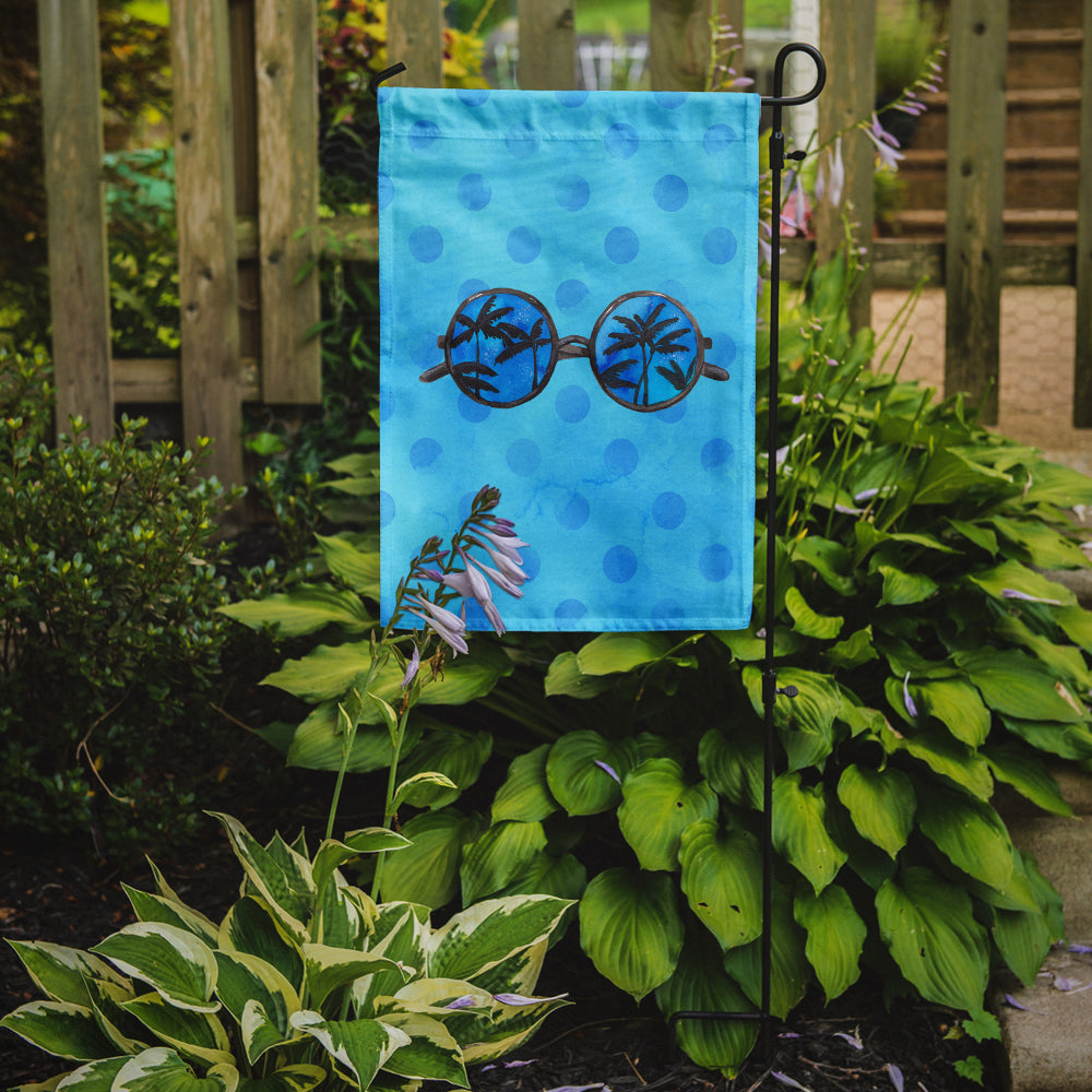 Sunglasses Blue Polkadot Flag Garden Size BB8176GF