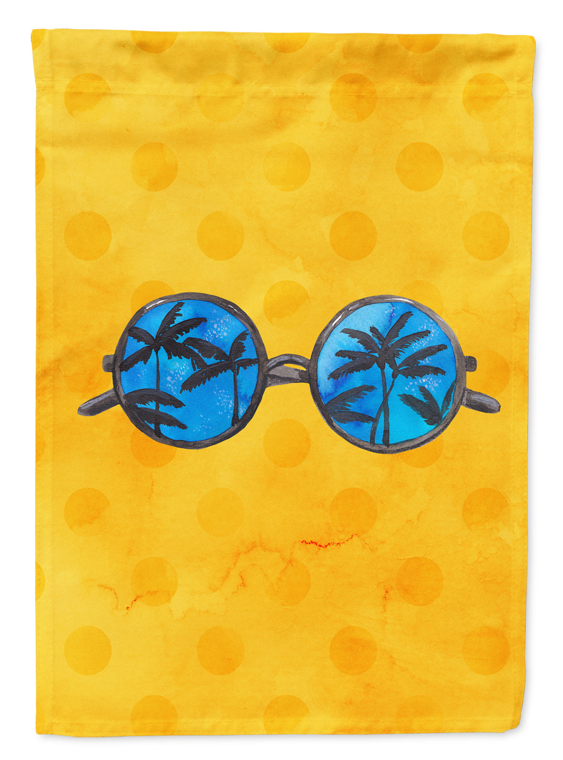 Sunglasses Yellow Polkadot Flag Garden Size BB8177GF