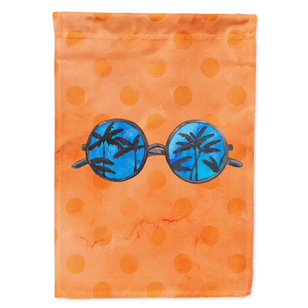 Sunglasses Orange Polkadot Flag Canvas House Size BB8178CHF