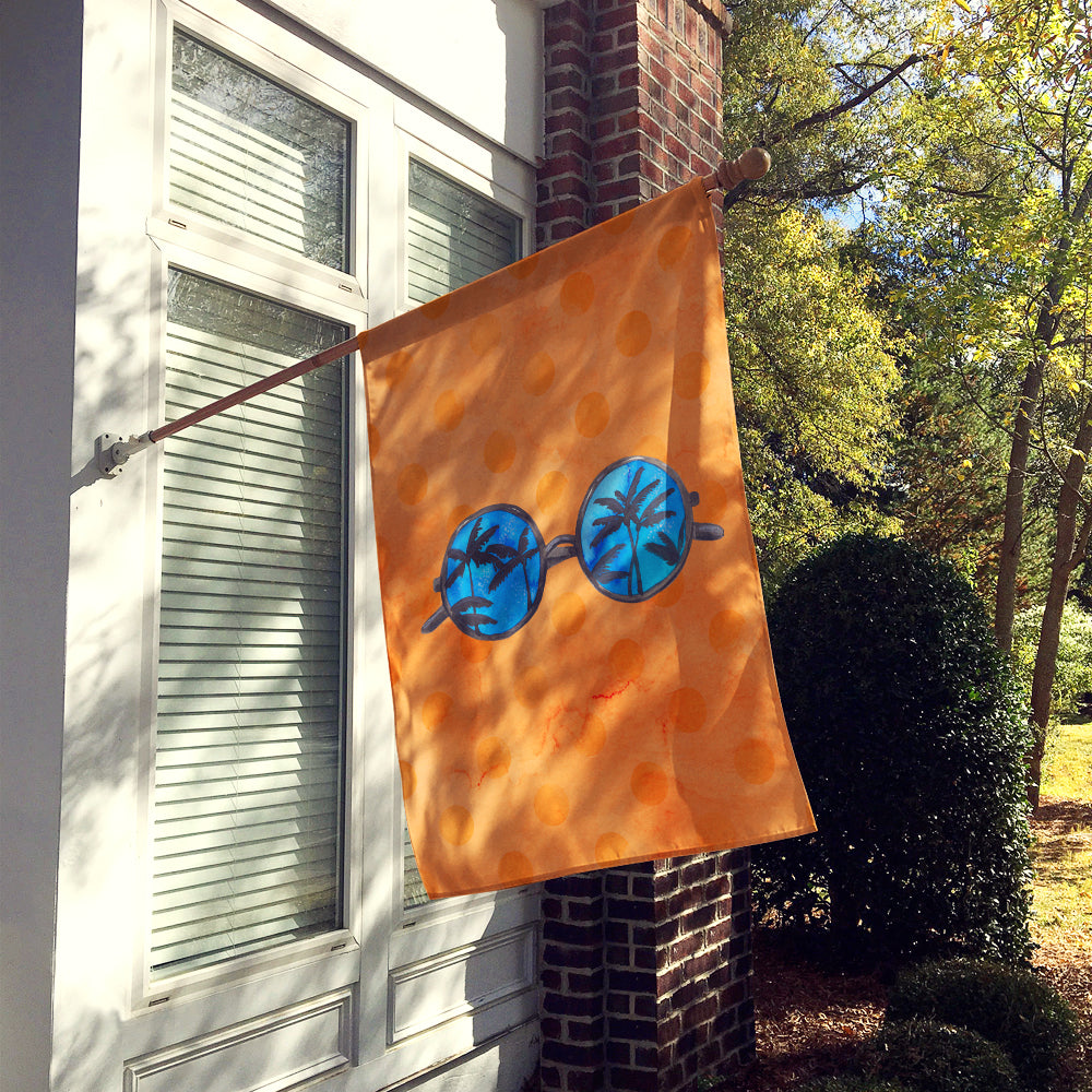 Sunglasses Orange Polkadot Flag Canvas House Size BB8178CHF